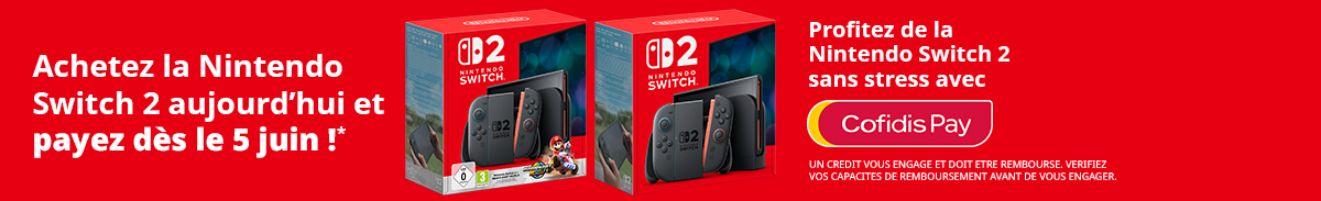 Précommandez la Nintendo Switch 2 aujourd’hui, payez plus tard avec Cofidis Pay