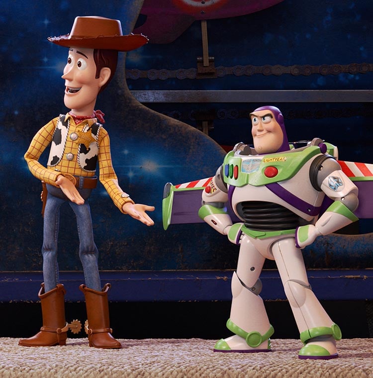 Toy story 4 , Jouet figurine Woody ( 40 cm) parlant en français +