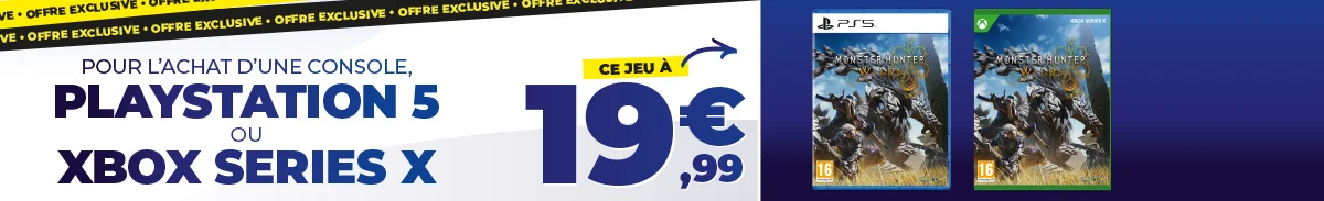 Pack Monster Hunter Wilds avec 50€ de remise