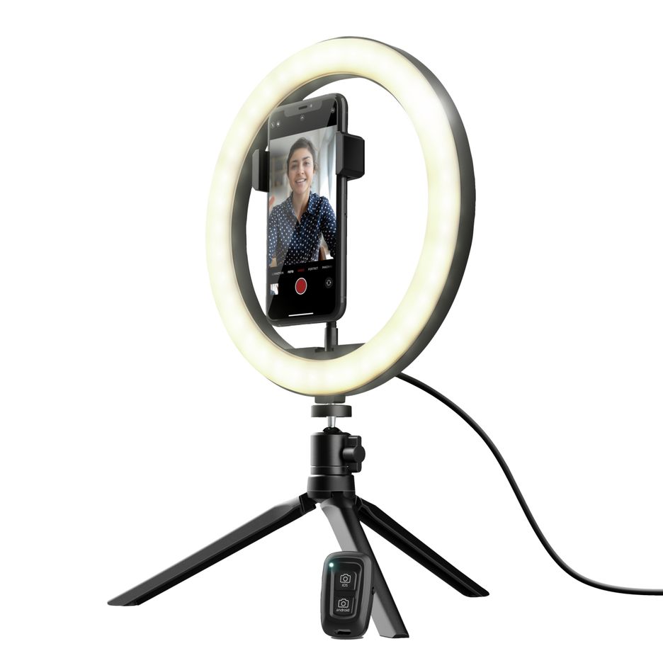 Trust Kit Vlogging Avec Anneau Lumineux Maku