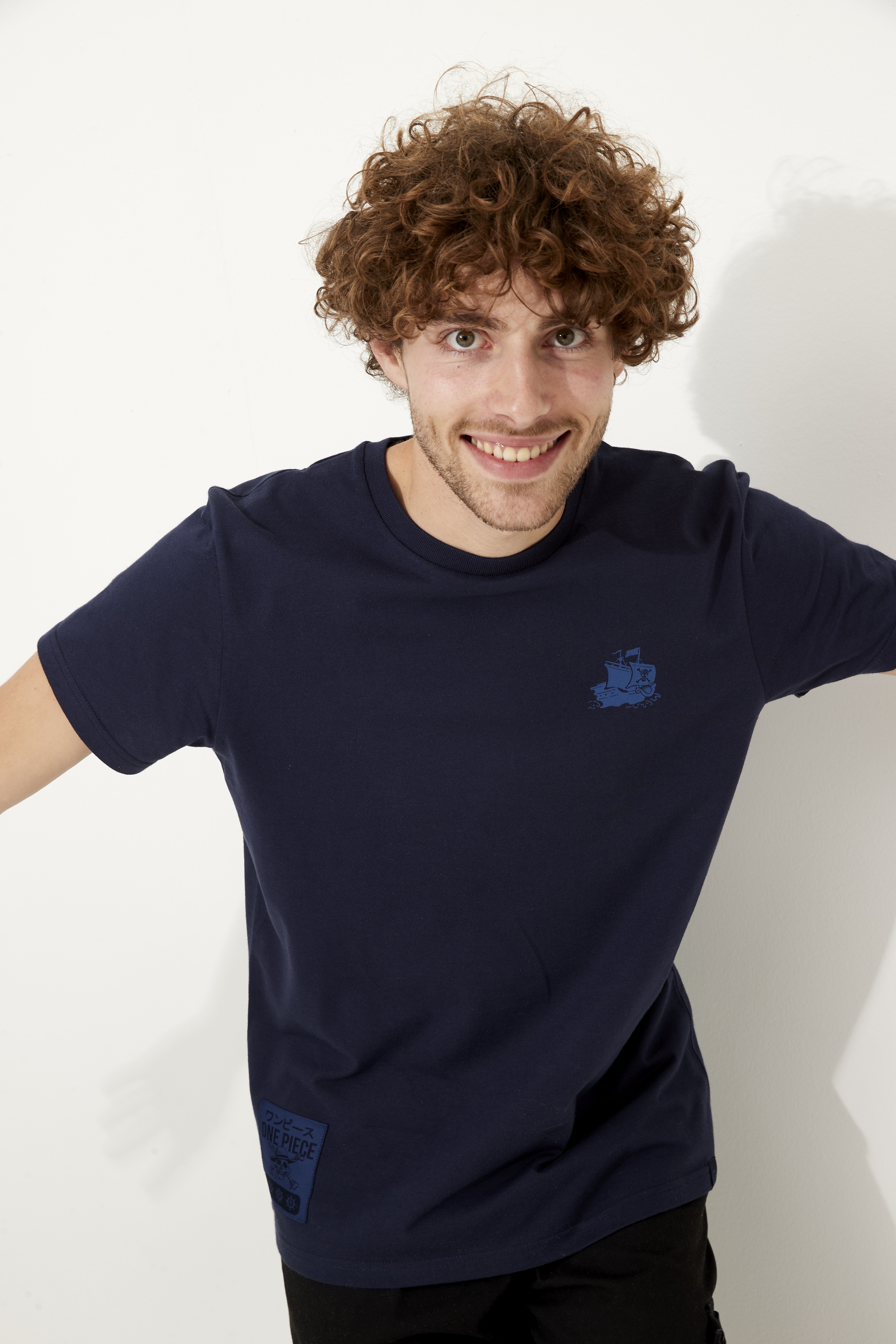 Tshirt - One Piece - Tshirt Manches Courtes Vogue Merry Bleu Marine -taille M