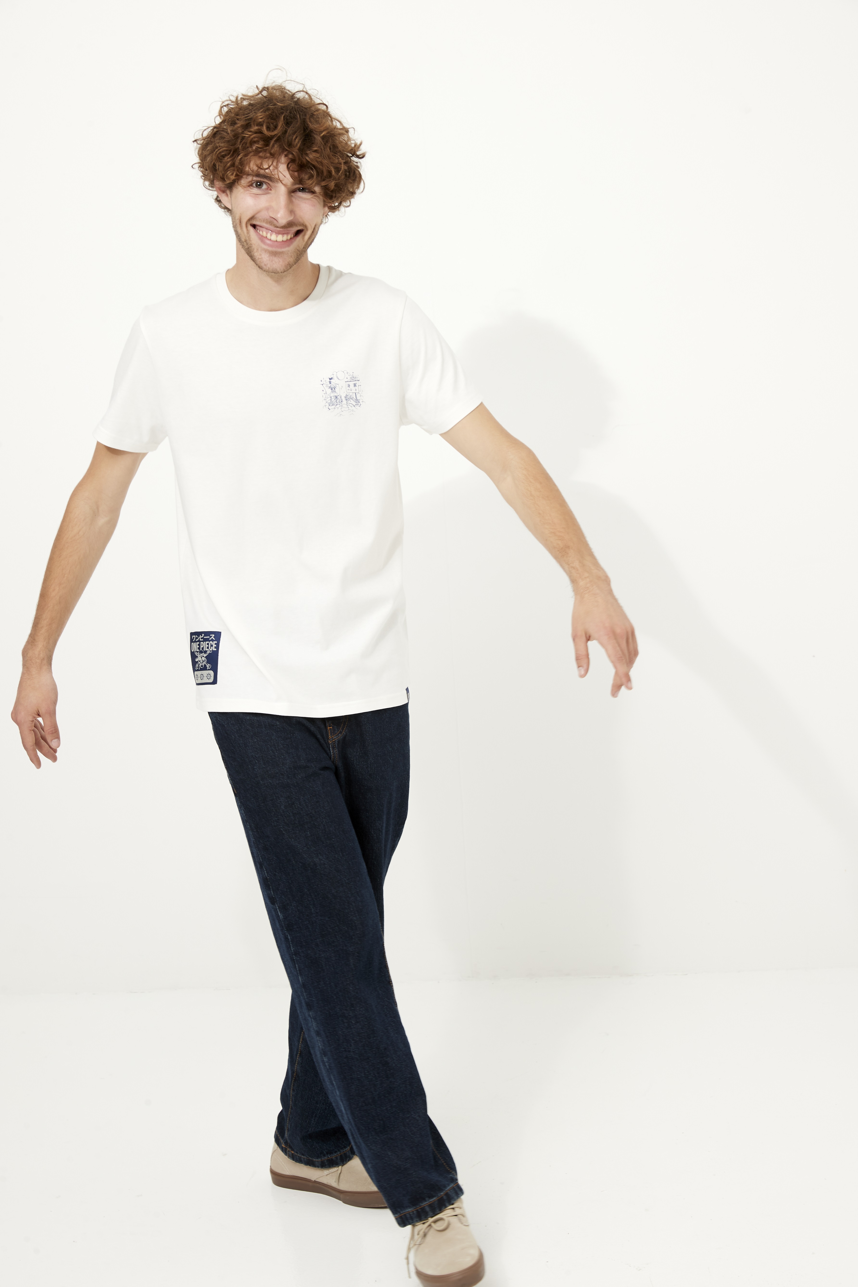 Tshirt - One Piece - Tshirt Manches Courtes Live-action épisodes écru - Taille X