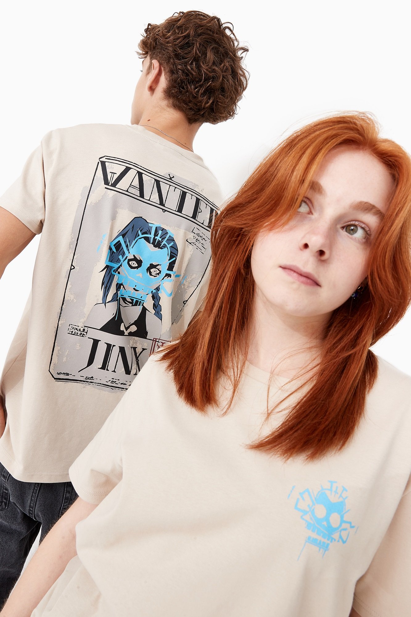 T-shirt - Arcane - Jinx Beige