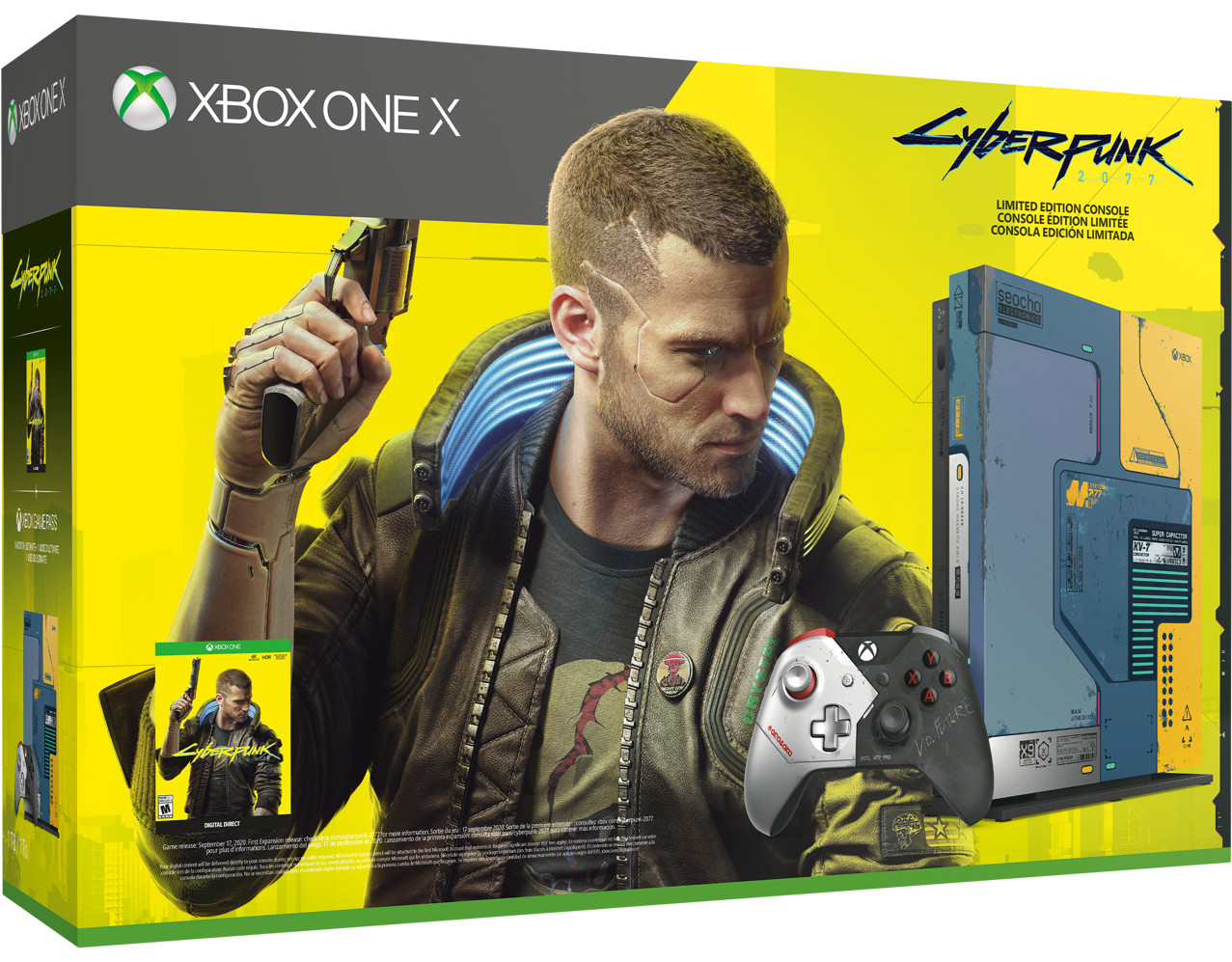 Pack Xbox One X 1to Edition Limitée Cyberpunk 2077